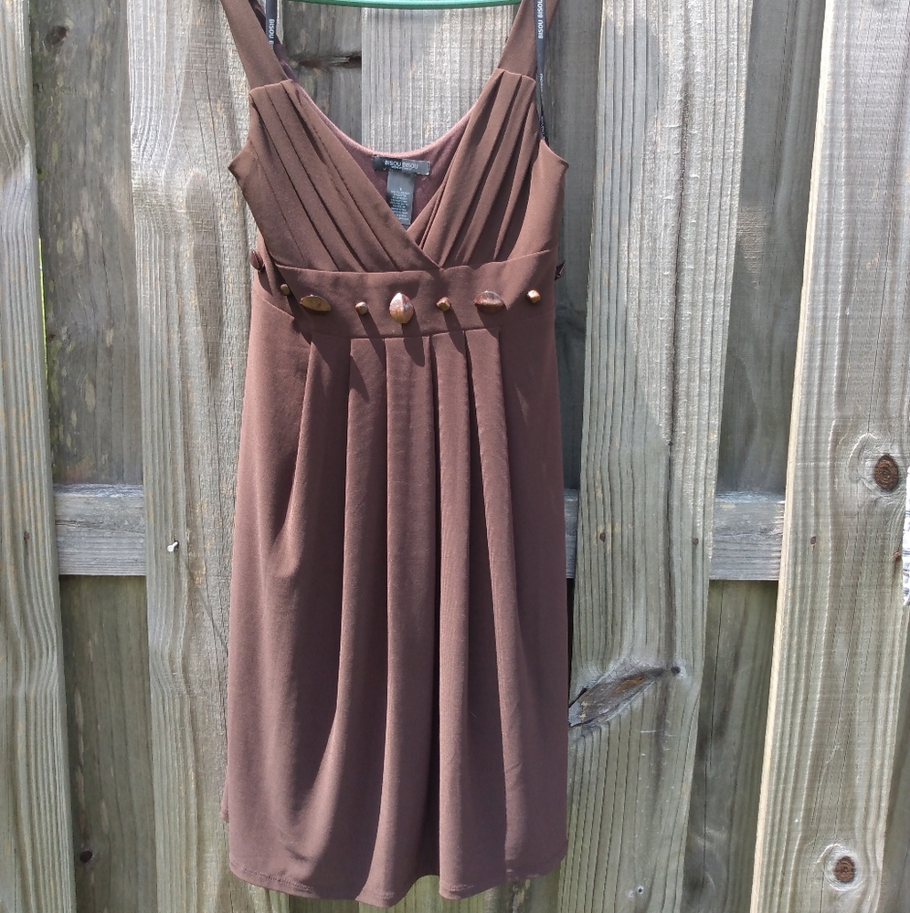 Bisou Brown mini dress